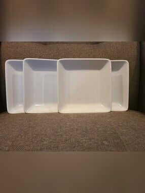 The Pampered Chef Simple Additions 7x7 salad dishes (4)